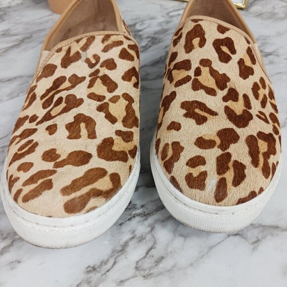 SPLENDID women's Seaside Calf Hair Slip-On Sneakers Animal size 7.5 - Picture 3 of 13